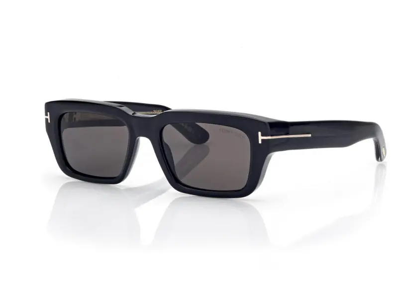 ICON RECTANGULAR SUNGLASSES BLACK online